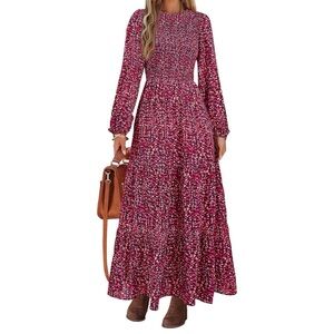 PRETTYGARDEN Flowy Casual Maxi Dress in Size Medium